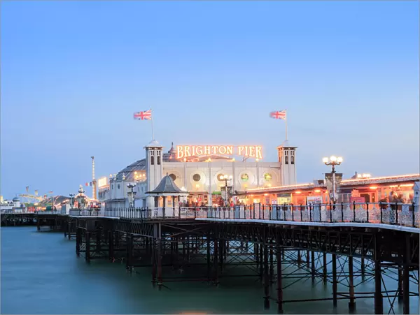 Palace Pier, (Brighton Pier), Brighton, Sussex, England, United Kingdom, Europe