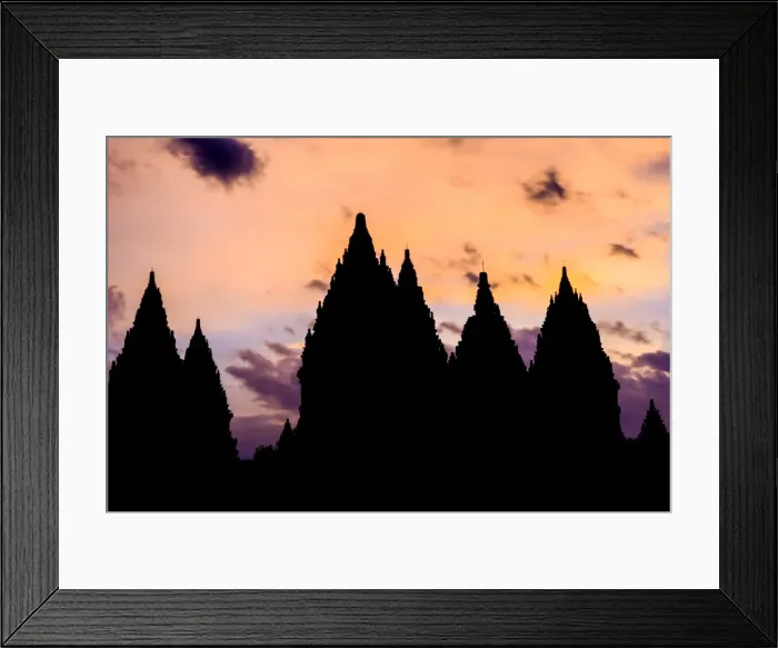 Framed Print : Prambanan Hindu temples, UNESCO World Heritage Site, near Yogyakarta, Java, Indonesia Framed Print : Prambanan Hindu temples, UNESCO World Heritage Site, near Yogyakarta, Java, Indonesia