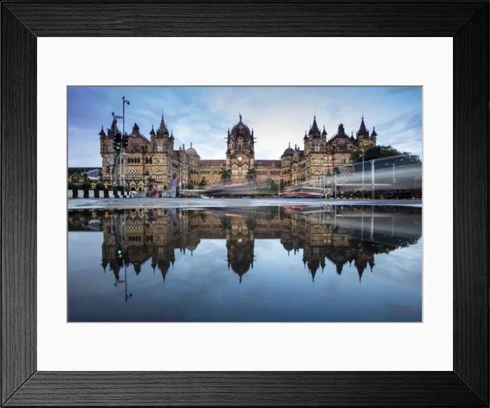 Framed Print : Chhatrapati Shivaji Terminus (Victoria Terminus), UNESCO World Heritage Site, historic Framed Print : Chhatrapati Shivaji Terminus (Victoria Terminus), UNESCO World Heritage Site, historic