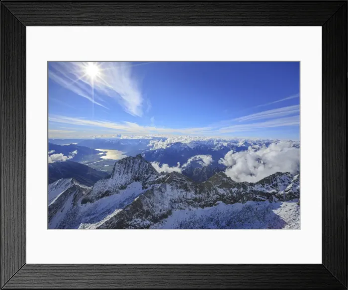 Framed Print : Aerial view of Sasso Manduino and Lake Como in the background, Val Dei Ratti, Chiavenna Valley Framed Print : Aerial view of Sasso Manduino and Lake Como in the background, Val Dei Ratti, Chiavenna Valley