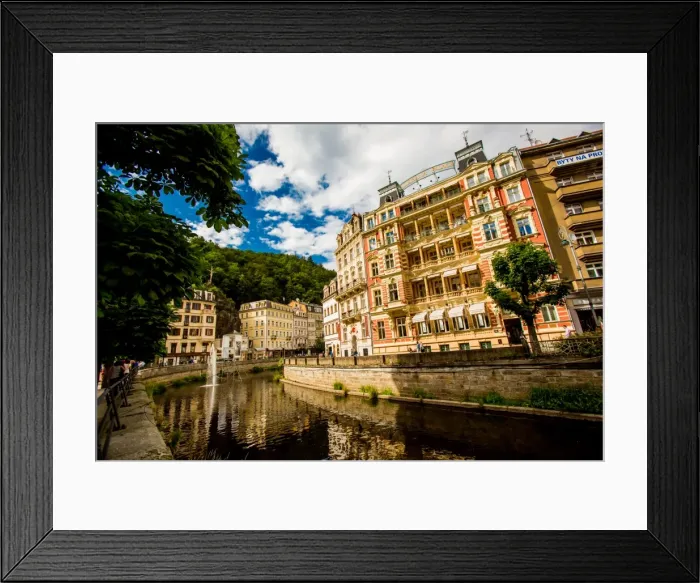 Framed Print : The village of Karlovy Vary, Bohemia, Czech Republic, Europe Framed Print : The village of Karlovy Vary, Bohemia, Czech Republic, Europe