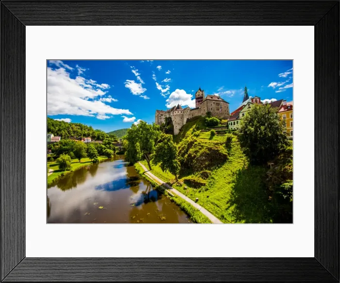 Framed Print : View of Loket Castle in the countryside of the West Bohemian Spa triangle outside of Karlovy Vary Framed Print : View of Loket Castle in the countryside of the West Bohemian Spa triangle outside of Karlovy Vary