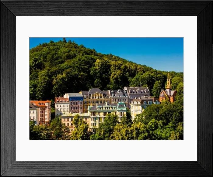 Framed Print : The countryside of the West Bohemian Spa triangle outside of Karlovy Vary, Bohemia Framed Print : The countryside of the West Bohemian Spa triangle outside of Karlovy Vary, Bohemia