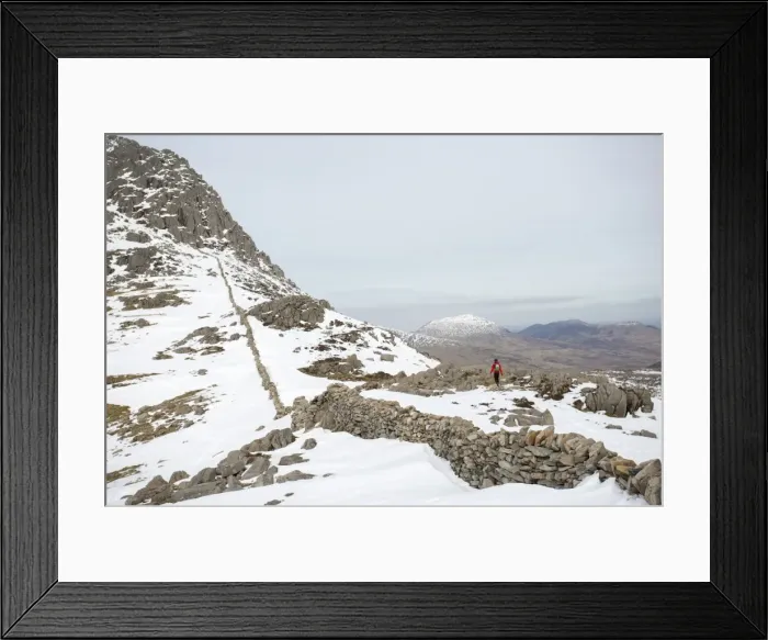 Framed Print : Trekking the trail towards Tryfan in Snowdonia, Wales, United Kingdom, Europe Framed Print : Trekking the trail towards Tryfan in Snowdonia, Wales, United Kingdom, Europe