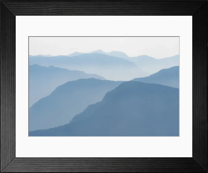Framed Print : Foothills of the Himalayas in east Bhutan take on an ethereal appearance in early morning mist Framed Print : Foothills of the Himalayas in east Bhutan take on an ethereal appearance in early morning mist