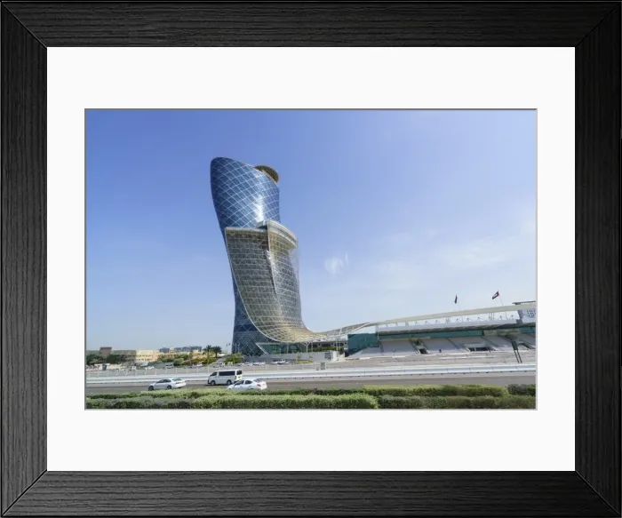 Framed Print : Capital Gate, sometimes called the leaning tower of Abu Dhabi, United Arab Emirates Framed Print : Capital Gate, sometimes called the leaning tower of Abu Dhabi, United Arab Emirates