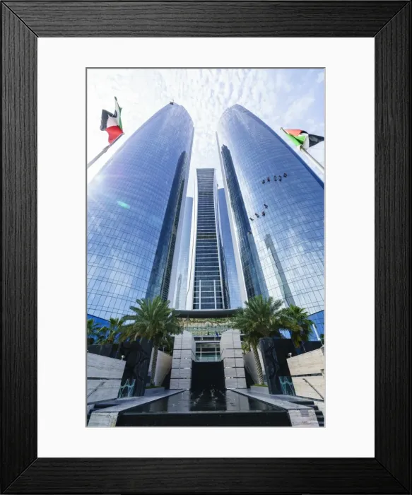 Framed Print : Etihad Towers, Abu Dhabi, United Arab Emirates, Middle East