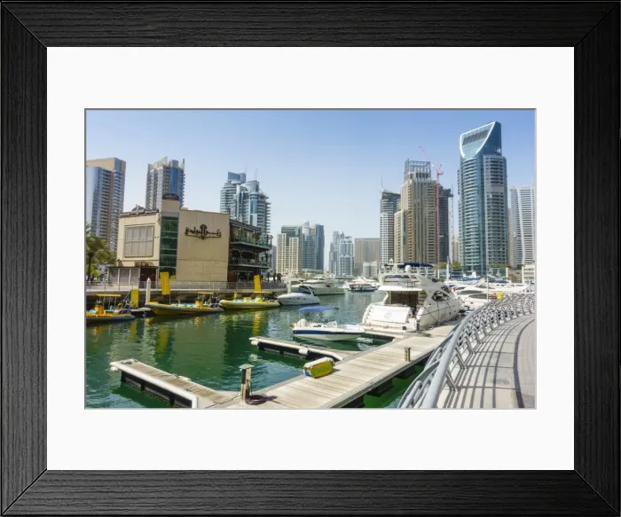 Framed Print : Dubai Marina, Dubai, United Arab Emirates, Middle East Framed Print : Dubai Marina, Dubai, United Arab Emirates, Middle East