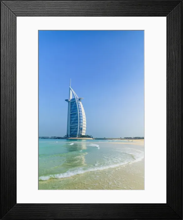 Framed Print : Burj Al Arab hotel, iconic Dubai landmark, Jumeirah Beach, Dubai, United Arab Emirates Framed Print : Burj Al Arab hotel, iconic Dubai landmark, Jumeirah Beach, Dubai, United Arab Emirates