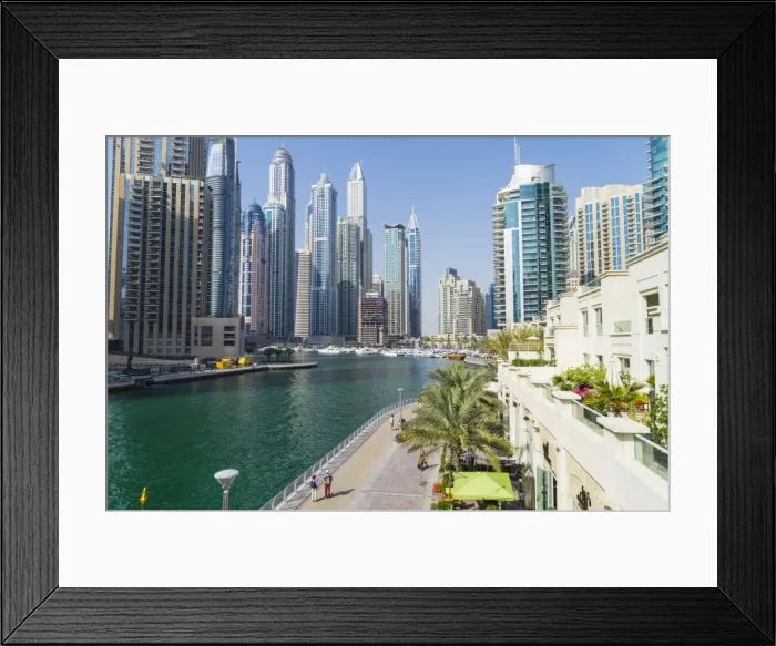 Framed Print : Dubai Marina, Dubai, United Arab Emirates, Middle East Framed Print : Dubai Marina, Dubai, United Arab Emirates, Middle East
