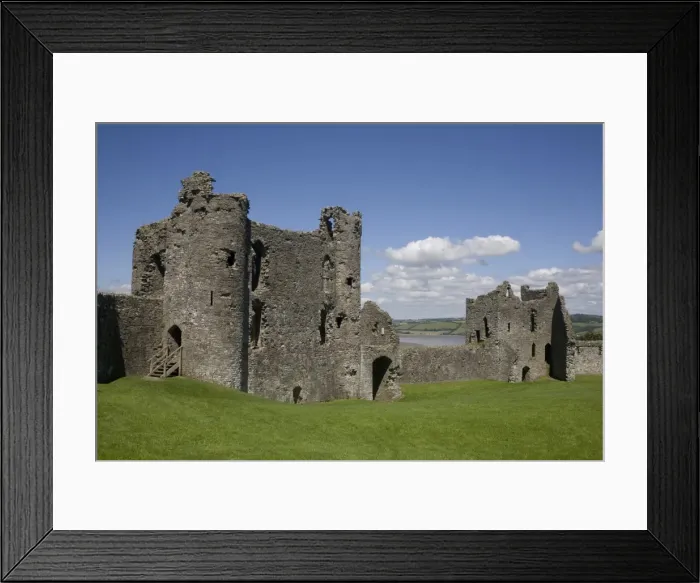Framed Print : Towers and wall inside Llansteffan castle, Llansteffan, Carmarthenshire, Wales, United Kingdom Framed Print : Towers and wall inside Llansteffan castle, Llansteffan, Carmarthenshire, Wales, United Kingdom