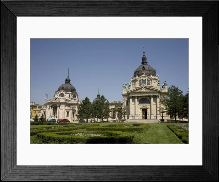Framed Print : Szechenhyi Baths with its main dome and northern dome, Budapest, Hungary, Europe Framed Print : Szechenhyi Baths with its main dome and northern dome, Budapest, Hungary, Europe