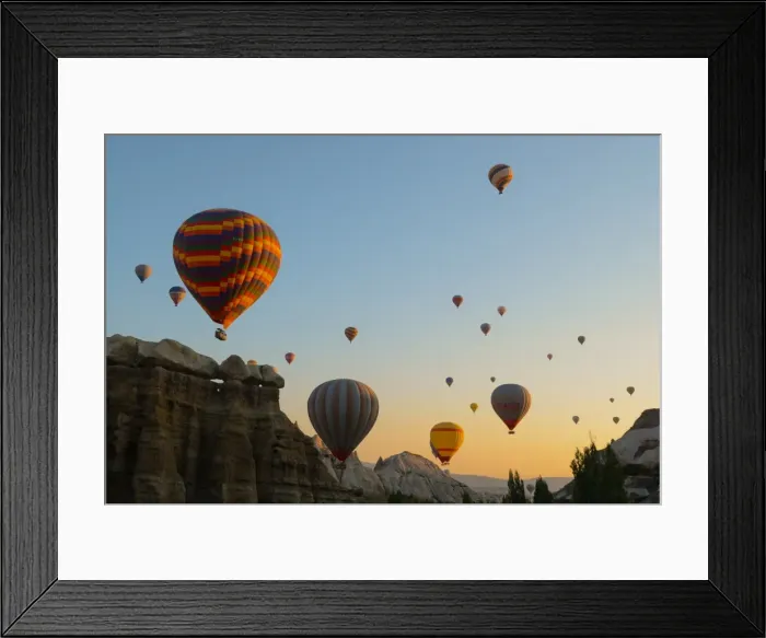 Framed Print : Hot air balloons cruising over Cappadocia, Anatolia, Turkey, Asia Minor, Eurasia Framed Print : Hot air balloons cruising over Cappadocia, Anatolia, Turkey, Asia Minor, Eurasia