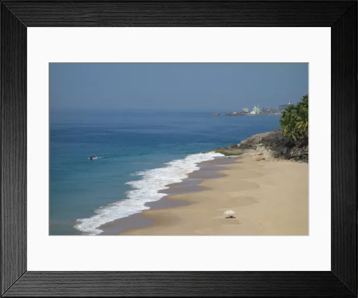 Framed Print : Beach and ocean, Niraamaya, Kovalam, Kerala, India, Asia Framed Print : Beach and ocean, Niraamaya, Kovalam, Kerala, India, Asia