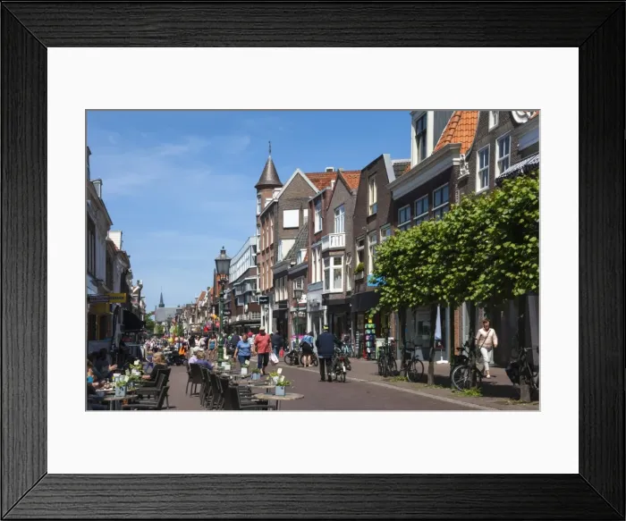 Framed Print : Street scene, Hoorn, Holland, Europe