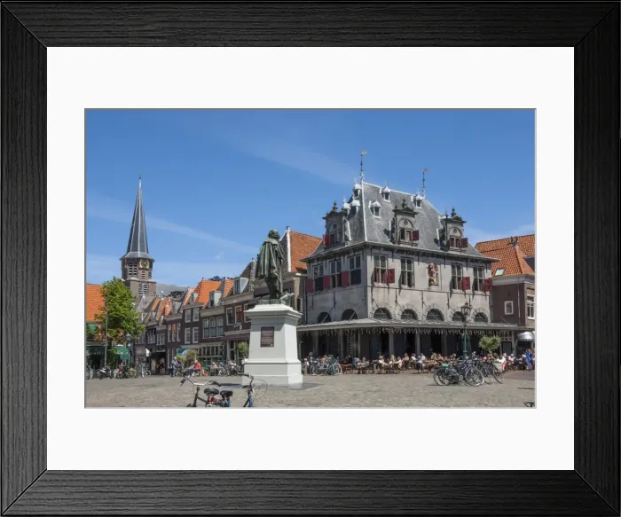Framed Print : Town Square with statue of Jan Pieterszoon Coen, Dutch East India Company, Hoorn Framed Print : Town Square with statue of Jan Pieterszoon Coen, Dutch East India Company, Hoorn