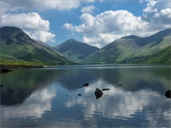 Great Gable, Lingmell, and Yewbarrow, Lake Wastwater, Wasdale, Lake District National Park