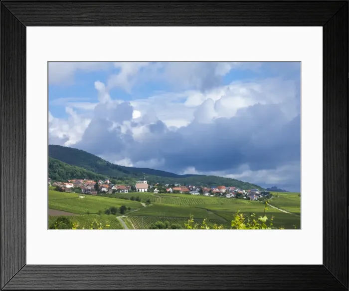 Framed Print : Village amongst vineyards in the Pfalz area, Germany, Europe Framed Print : Village amongst vineyards in the Pfalz area, Germany, Europe