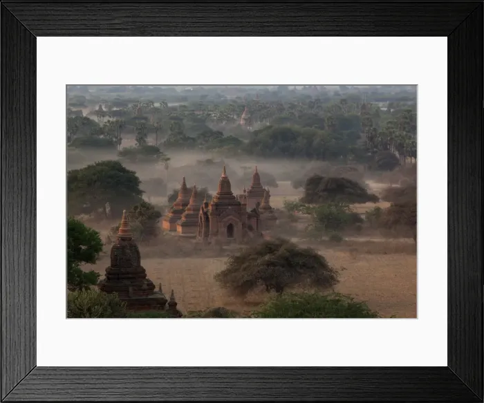 Framed Print : Ruins of Bagan (Pagan), Myanmar (Burma), Asia
