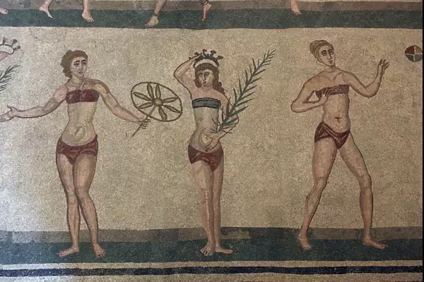 Mosaic, Villa Romana Del Casale, Piazza Armerina, UNESCO World Heritage Site, Sicily