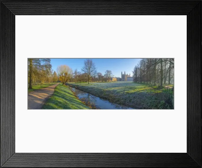 Framed Print : Kings College Chapel, Cambridge University, The Backs, Cambridge, Cambridgeshire