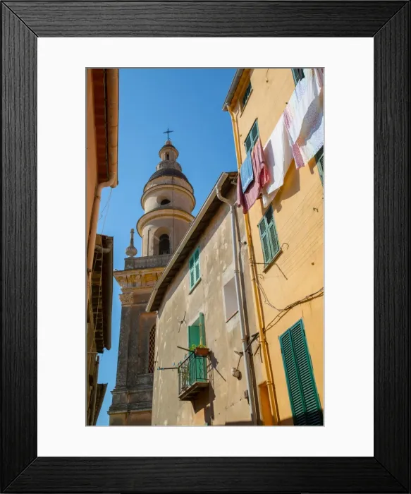 Framed Print : View of medieval Basilique Saint Michel, Menton, Alpes-Maritimes, Cote d Azur, Provence Framed Print : View of medieval Basilique Saint Michel, Menton, Alpes-Maritimes, Cote d Azur, Provence