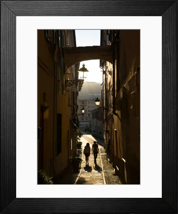 Framed Print : Narrow Street, Imperia, Liguria, Italy, Europe Framed Print : Narrow Street, Imperia, Liguria, Italy, Europe