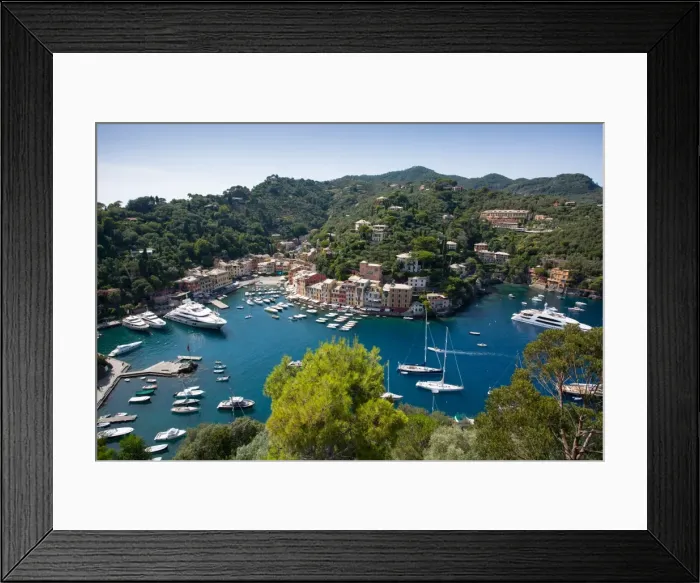 Framed Print : View of Harbour from Castle, Portofino, Genova (Genoa), Liguria, Italy, Europe Framed Print : View of Harbour from Castle, Portofino, Genova (Genoa), Liguria, Italy, Europe