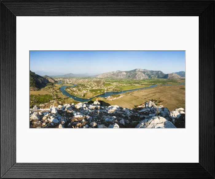 Framed Print : View over Dalyan River from the ancient ruins of Kaunos, Dalyan, Mugla Province, Anatolia Framed Print : View over Dalyan River from the ancient ruins of Kaunos, Dalyan, Mugla Province, Anatolia