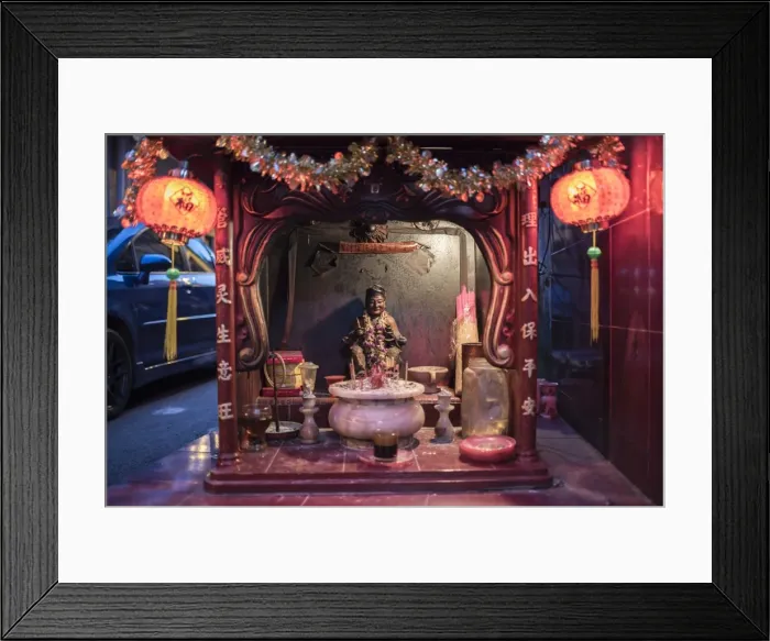 Framed Print : Shrine in Chinatown at night, Kuala Lumpur, Malaysia, Southeast Asia, Asia Framed Print : Shrine in Chinatown at night, Kuala Lumpur, Malaysia, Southeast Asia, Asia