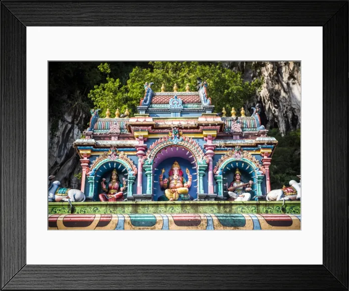 Framed Print : Colourful Hindu statues, Batu Caves, Kuala Lumpur, Malaysia, Southeast Asia, Asia