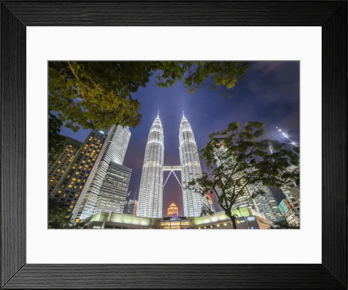 Framed Print : Petronas Twin Towers at night, Kuala Lumpur, Malaysia, Southeast Asia, Asia Framed Print : Petronas Twin Towers at night, Kuala Lumpur, Malaysia, Southeast Asia, Asia
