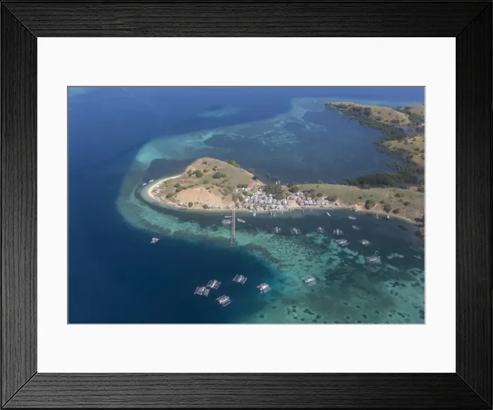 Framed Print : Aerial view of Flores Island from a commercial flight, Flores Sea, Indonesia, Southeast Asia Framed Print : Aerial view of Flores Island from a commercial flight, Flores Sea, Indonesia, Southeast Asia