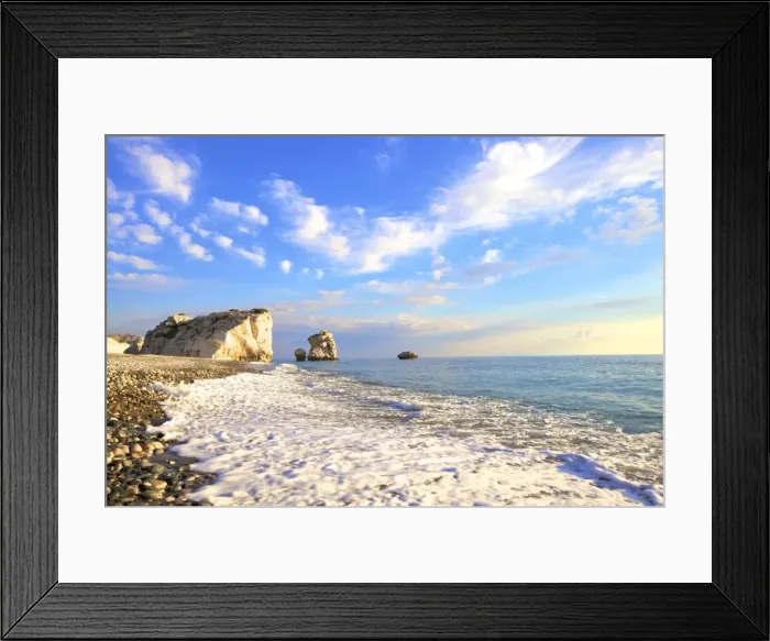 Framed Print : Aphrodites Rock, Paphos, Cyprus, Eastern Mediterranean Sea, Europe Framed Print : Aphrodites Rock, Paphos, Cyprus, Eastern Mediterranean Sea, Europe