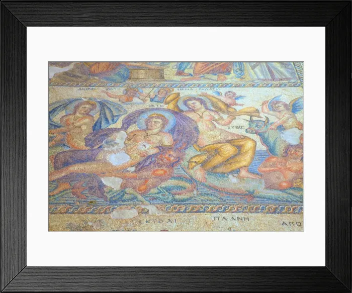 Framed Print : Mosaics at Kato Paphos Archaeological Park, UNESCO World Heritage Site, Paphos, Cyprus Framed Print : Mosaics at Kato Paphos Archaeological Park, UNESCO World Heritage Site, Paphos, Cyprus