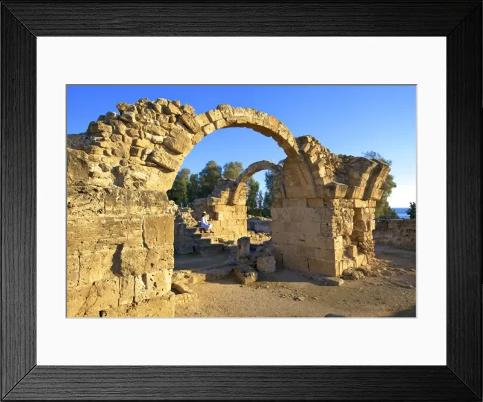 Framed Print : Saranda Kolones, Kato Paphos Archaeological Park, UNESCO World Heritage Site, Paphos Framed Print : Saranda Kolones, Kato Paphos Archaeological Park, UNESCO World Heritage Site, Paphos