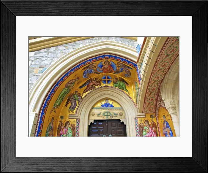 Framed Print : Mosaic depiction of the Vigin Mary, Kykkos Monastery, Kykkos, Troodos, Cyprus, Eastern Framed Print : Mosaic depiction of the Vigin Mary, Kykkos Monastery, Kykkos, Troodos, Cyprus, Eastern