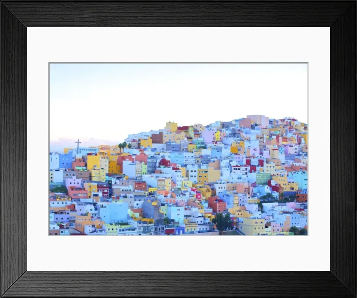 Framed Print : Colourful buildings in the San Juan District, Las Palmas de Gran Canaria, Gran Canaria Framed Print : Colourful buildings in the San Juan District, Las Palmas de Gran Canaria, Gran Canaria