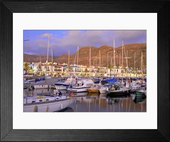 Framed Print : Harbour at Puerto de Morgan, Gran Canaria, Canary Islands, Spain, Atlantic Ocean, Europe Framed Print : Harbour at Puerto de Morgan, Gran Canaria, Canary Islands, Spain, Atlantic Ocean, Europe
