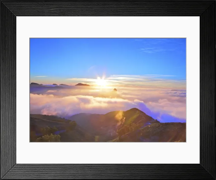 Framed Print : Sunset over Roque Bentayga, Gran Canaria, Canary Islands, Spain, Atlantic Ocean, Europe Framed Print : Sunset over Roque Bentayga, Gran Canaria, Canary Islands, Spain, Atlantic Ocean, Europe