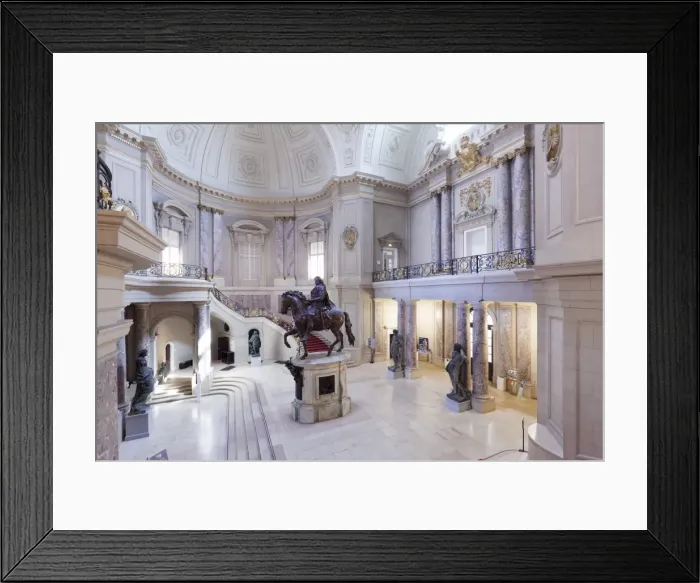 Framed Print : Entrance Hall with equestrian statue of Frederick William I, Bode Museum, Museum Island Framed Print : Entrance Hall with equestrian statue of Frederick William I, Bode Museum, Museum Island