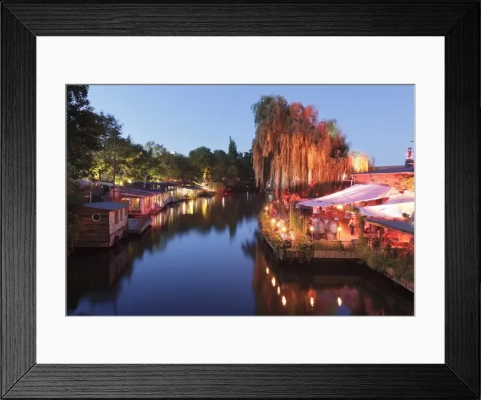 Framed Print : Club der Visionaere at Flutgraben, Restaurant Freischwimmer, Treptow, Berlin, Germany Framed Print : Club der Visionaere at Flutgraben, Restaurant Freischwimmer, Treptow, Berlin, Germany