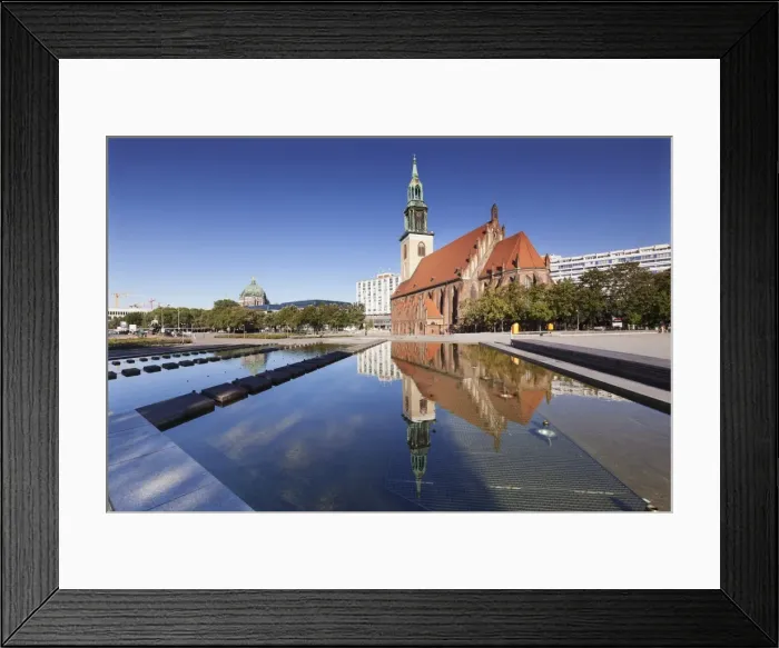 Framed Print : Marienkirche church, Alexanderplatz, Berliner Cathedral, Berlin Mitte, Berlin, Germany Framed Print : Marienkirche church, Alexanderplatz, Berliner Cathedral, Berlin Mitte, Berlin, Germany