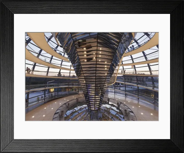 Framed Print : The Dome by Norman Foster, Reichstag Parliament Building at sunset, Mitte, Berlin Framed Print : The Dome by Norman Foster, Reichstag Parliament Building at sunset, Mitte, Berlin
