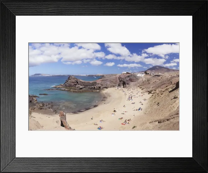 Framed Print : Playa Papagayo beach, near Playa Blanca, Lanzarote, Canary Islands, Spain, Atlantic Framed Print : Playa Papagayo beach, near Playa Blanca, Lanzarote, Canary Islands, Spain, Atlantic