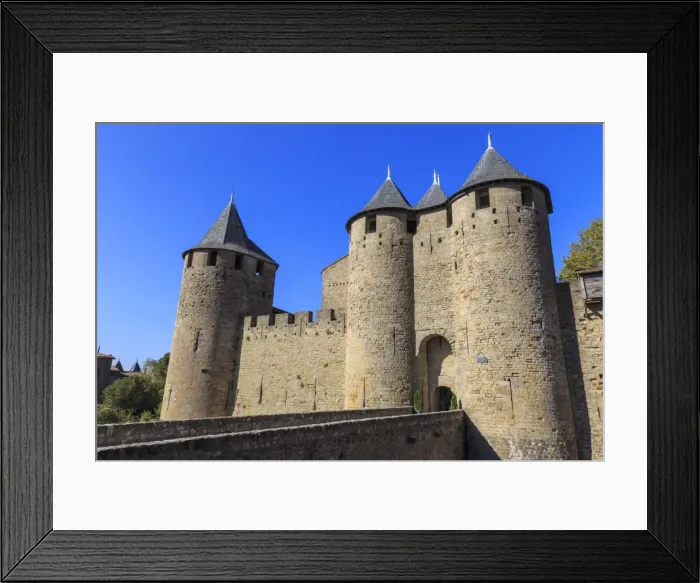 Framed Print : Chateau Comtal keep, La Cite, historic fortified city, Carcassonne, UNESCO World Heritage Site Framed Print : Chateau Comtal keep, La Cite, historic fortified city, Carcassonne, UNESCO World Heritage Site