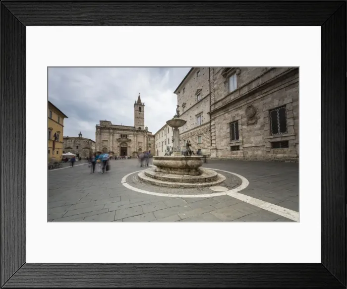 Framed Print : The decorated fountain frames the Cathedral in Arringo Square, Ascoli Piceno, Marche Framed Print : The decorated fountain frames the Cathedral in Arringo Square, Ascoli Piceno, Marche