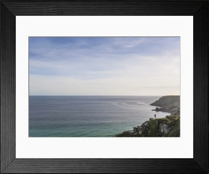 Framed Print : Looking over Treen Beach, Cornwall, England, United Kingdom, Europe Framed Print : Looking over Treen Beach, Cornwall, England, United Kingdom, Europe