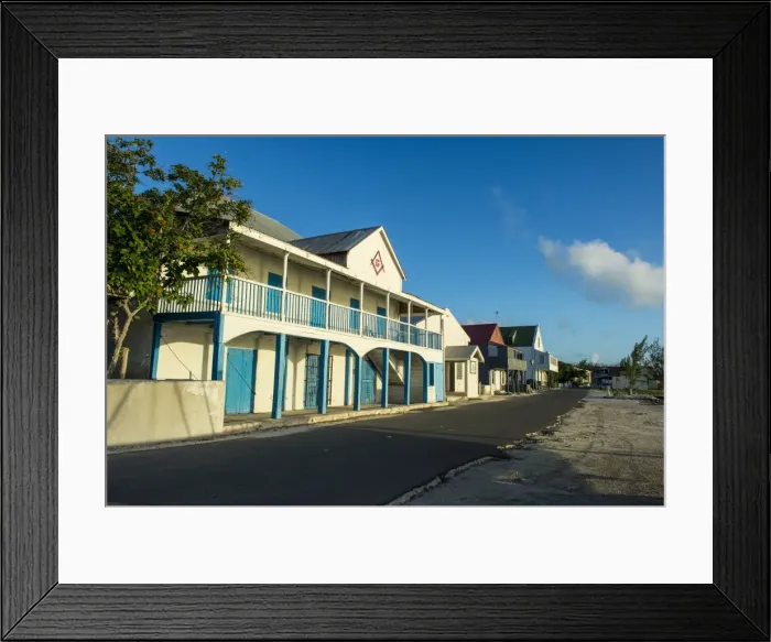 Framed Print : Colonial houses, Cockburn Town, Grand Turk, Turks and Caicos, Caribbean, Central America Framed Print : Colonial houses, Cockburn Town, Grand Turk, Turks and Caicos, Caribbean, Central America