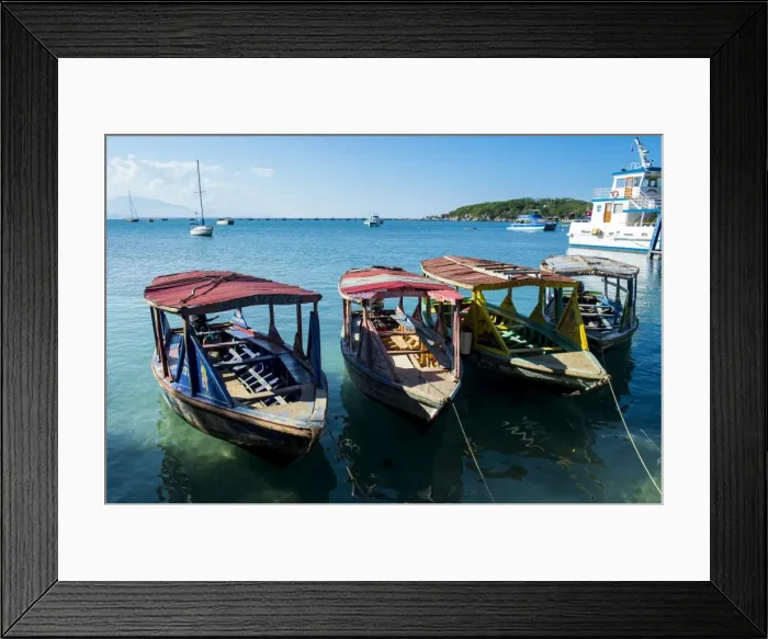 Framed Print : Local tourist boats Labadie, Haiti, Caribbean, Central America Framed Print : Local tourist boats Labadie, Haiti, Caribbean, Central America